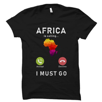 Africa Shirt. Africa Gift. Africa Vacation Shirt. Africa Lover Shirt. Africa Lover Gift. Africa Travel Shirt. Africa Country Gift - image1